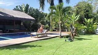 My gardener is useless, but he satisfies me hard while my husband rests