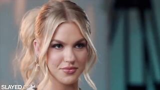 Two blondes, Blake and Jazlyn, have an intense lesbian encounter that leaves them both satisfied