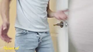 Hot stepmom caught her stepson spying, let him have his way
