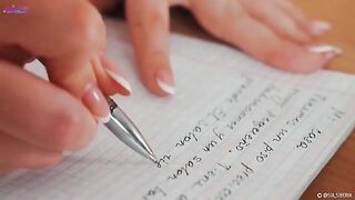 Squirt during Spanish lesson with a hot girl