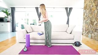 Molly Little is too flexible, it’s creepy. But she gets a great creampie