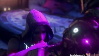 A complete animated version of Borderlands, blending game and porn styles