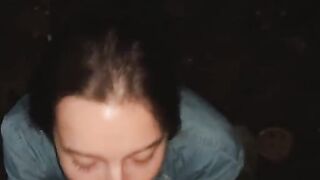 A beautiful girl swallows on the first date, only a whore can do that