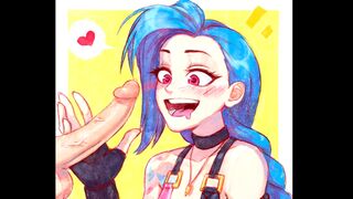 The best sex compilation of hard fuck with Jinx from League of Legends