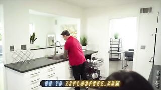 Keiran Lee couldn’t resist cute Emily Willis’s round ass