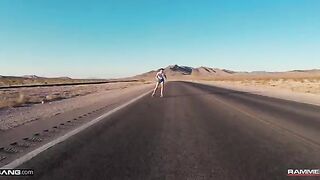 Brunette hottie Freya Parker gets fucked after skating in a steamy session