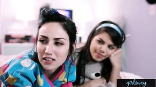 A retro sleepover with Gina Valentina and Gianna Dior sounds like so much fun!