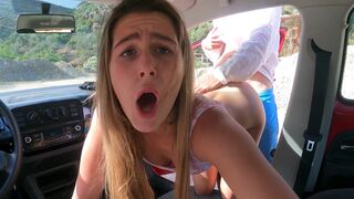 I am a total slut. I get fucked hard in the car on public parking!