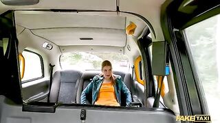 Redhead slut Kiara squirted on Fake Taxi driver’s dick