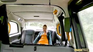 Redhead slut Kiara squirted on Fake Taxi driver’s dick
