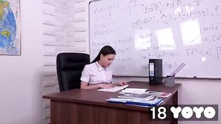 I fantasize about my teacher and I cum on his chair