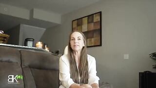 Pervert stepson catches his mom Kymber on the couch