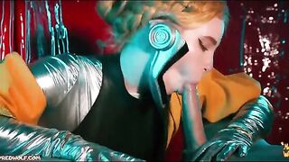 Atomic Heart! Threesome with ballerinas in a captivating female domination scene