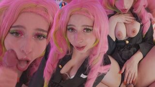Mitsuri Kanroji from Demon Slayer gets fucked in POV style