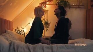 The couple has real, passionate sex while doing it slowly and deeply
