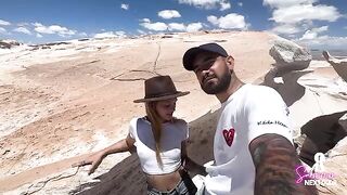 Petite GF gets fucked after a quick blowjob in public