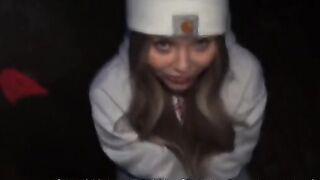 A slutty girl gets fucked by many guys to join a gang of skaters