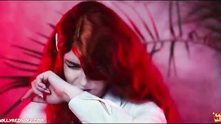 Redhead girl in a wolf suit gets fucked at Hogwarts