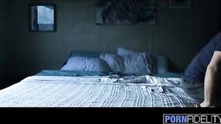 The couple doesn’t mind getting their room wet for wild sex