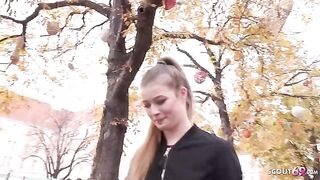Skinny petite teen Olivia Sparkle from Prague gets banged hard by German scout