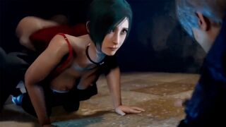 Ada Wong gets fucked another day in this animated scene
