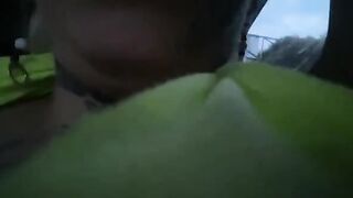 Babe Katty Blake fucks in the car on the streets of Bucaramanga