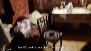 A pick-up guy fucked a slut in an abandoned house