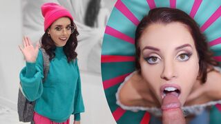 Pervert stepbrother secretly watches Lila Love exercising