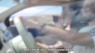 The guy made a blowjob to the stranger, who agreed to fuck her in public