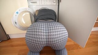 A stepsister got stuck in the washing machine and I helped her