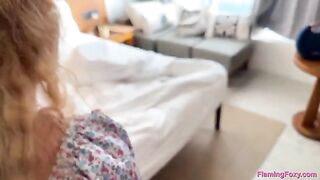 Redhead teen gets fucked on a private party in the seaview club hotel