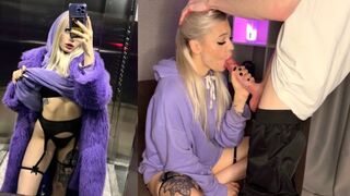 Guy met a girl in the elevator and fucked her hard