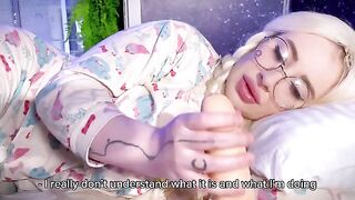 Daddy pushed cock into the vagina of stepdaughter