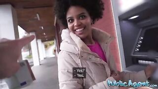 Public Agent picks up Brazilian babe for cash in wild stunt