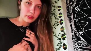 My stepsister fucks with a boy while my GF is playing