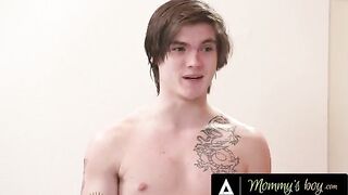 Pervert stepson wants to open sexy MILF Crystal Rush’s ass with his cock