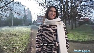 A beautiful European student got fucked by a stranger for cash