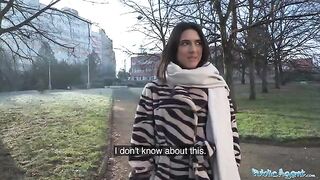 A beautiful European student got fucked by a stranger for cash