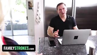 Step dad fucks his step daughter Chloe Rose every day before and after school