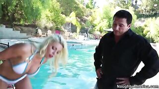 My wife's hot friend Britney Amber is a real pro at big dicks