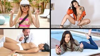 Little Asian teens compilation with Ember Snow, Honey Gold, Lulu Chu, and Vina Sky