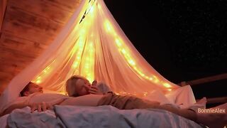 Romantic sex with a view and a special finish