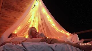 Romantic sex with a view and a special finish