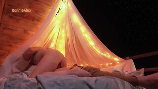 Romantic sex with a view and a special finish