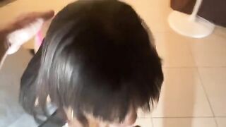 The girl with small boobs is fucking with Italian boy in hardcore style
