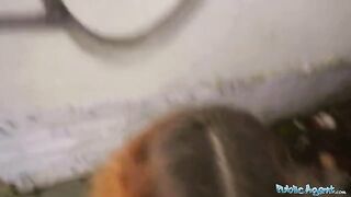 Public Agent Cheating wife Andrea Lapiedra gets fucked in public for cash