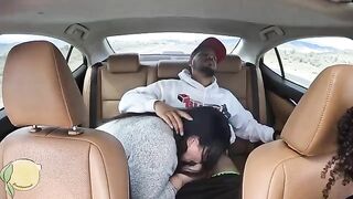 5-star Uber fuck with Frecklemonade and Tokyo Leigh in a car