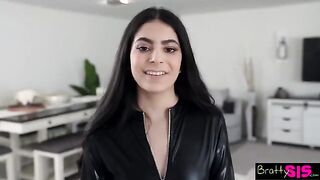 Angel Gostosa demands stepbrother's cock before she'll touch it