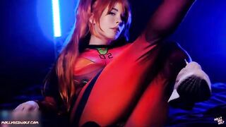 Asuka Langley from Evangelion gets her pussy full of sperm