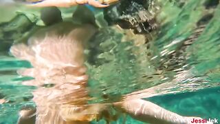 Underwater anal sex with hot blonde babe JessiJek